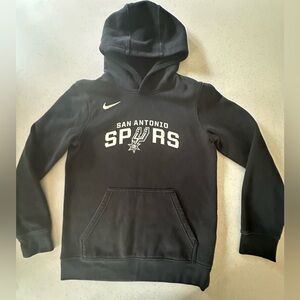 NBA Nike Kids Med. 10-12 Black & White San Antonio Spurs Hoodie!